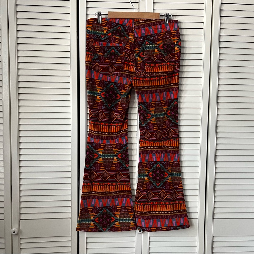 We The Free Orange Multi Aztec-Print Bootcut Pants - Picture 3 of 10